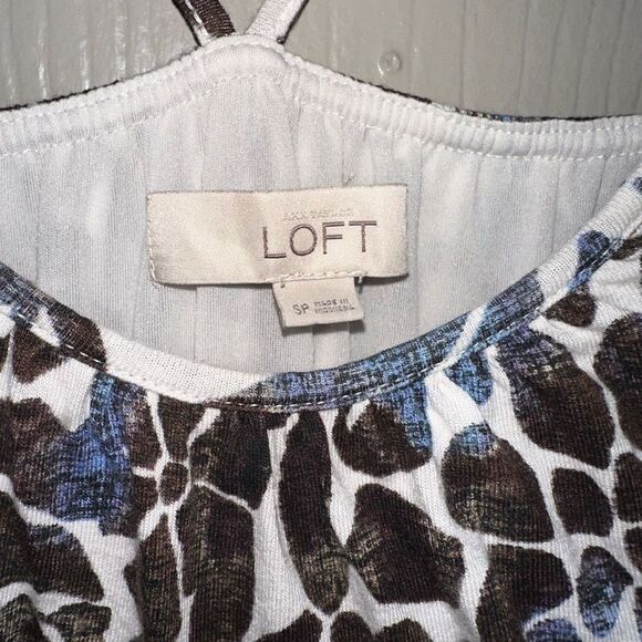 LOFT sun washed floral maxi split front wrap dress spaghetti straps-dbl cross - Picture 6 of 7